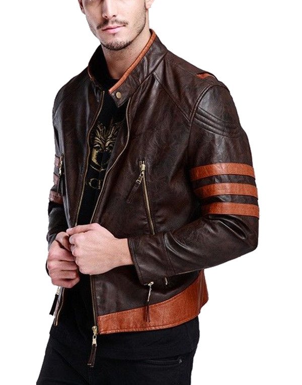 Hollywood wolverine Jacket Motorcycle Mens JK105B